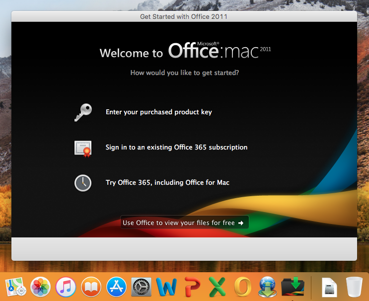 Office For Mac 2011 Compatible With Sierra